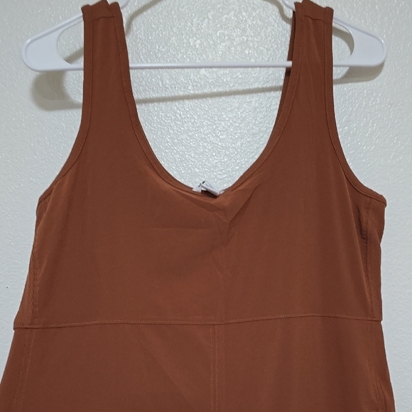 Women's Navy and Brown Jumpsuit - Picture 9 of 11